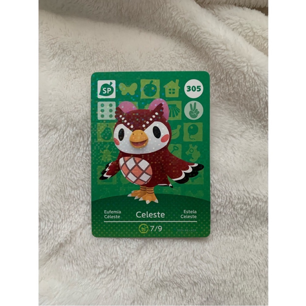 Celeste #305 Animal Crossing Amiibo Card Authentic NEW